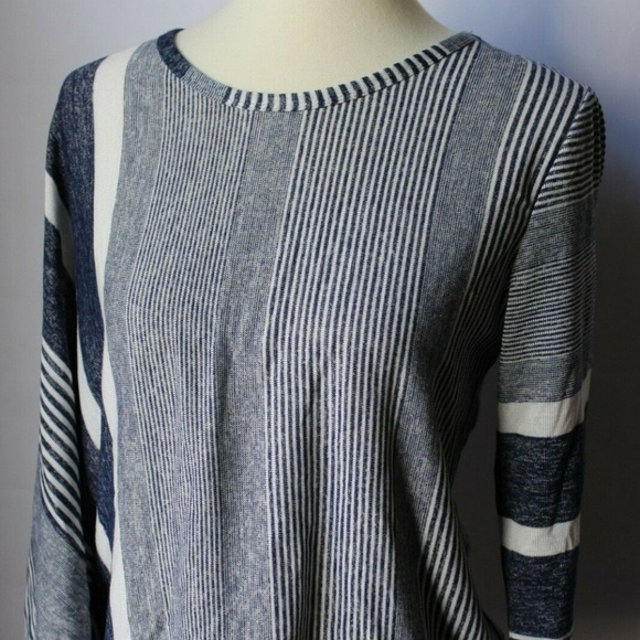 Tommy Hilfiger Tops - Tommy Hilfiger Blue Striped Asymmetrical Top XL